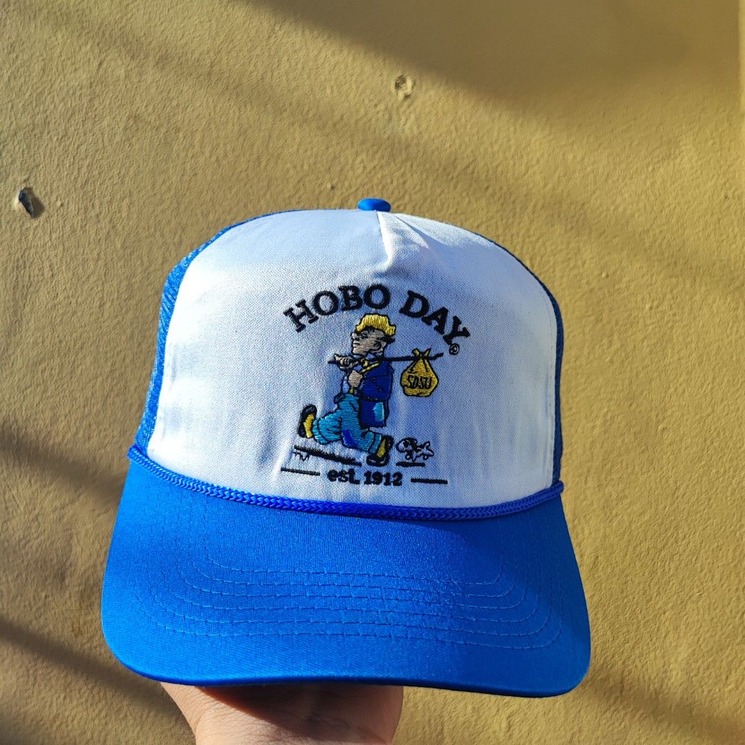 Hobo Day Trucker Outdoor Cap, Men's Fashion, Watches & Accessories, Caps &  Hats on Carousell