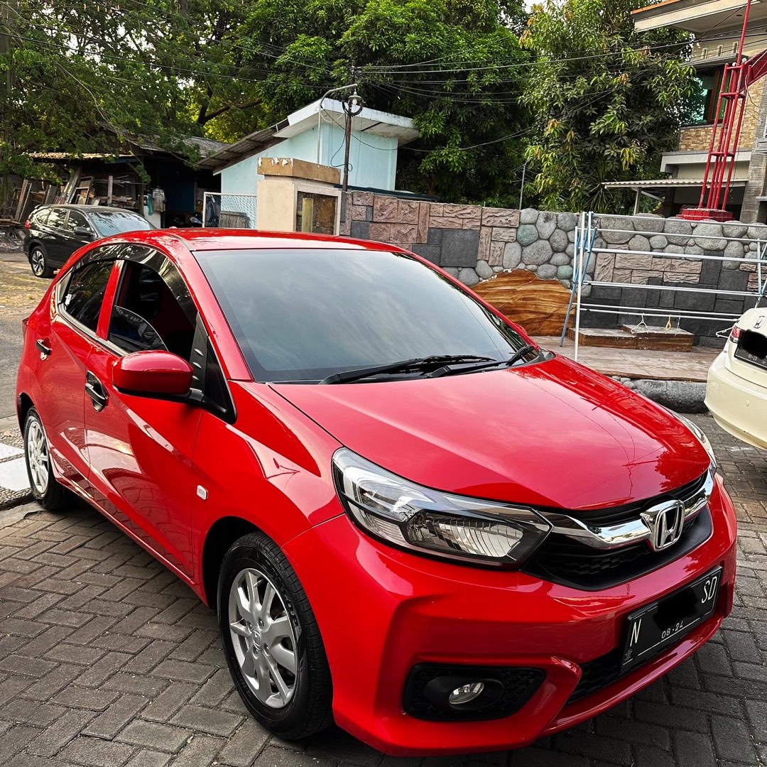 Honda Brio Satya 1.2 E CVT 2019 Merah Matic Mobil Motor Mobil