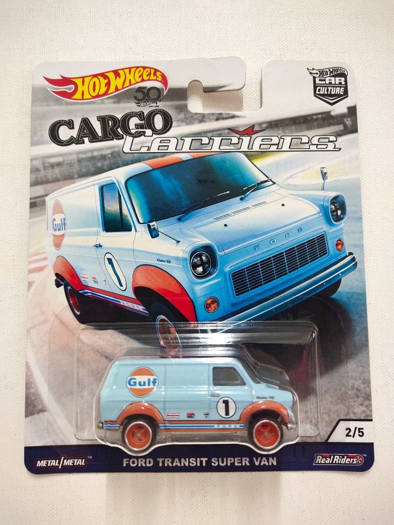 Hot Wheels Cargo Carriers Ford Transit Super Van, Hobbies & Toys, Toys