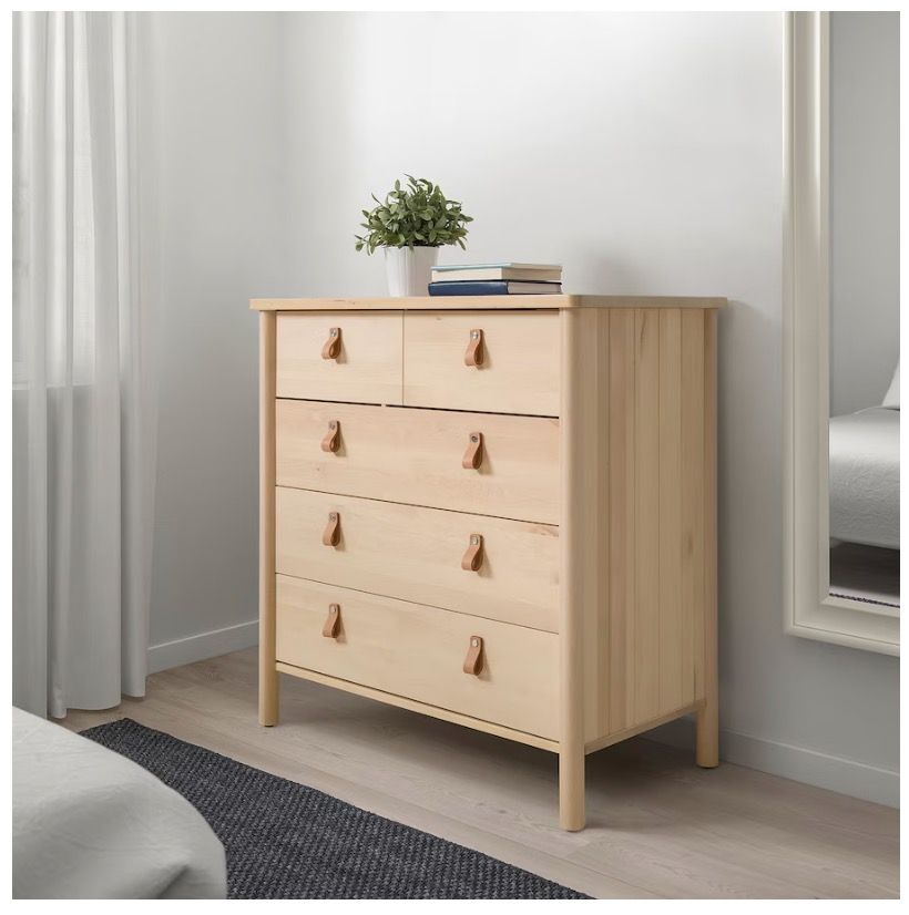 IKEA: BJORKSNAS Chest of 5 drawers, Furniture & Home Living, Furniture ...