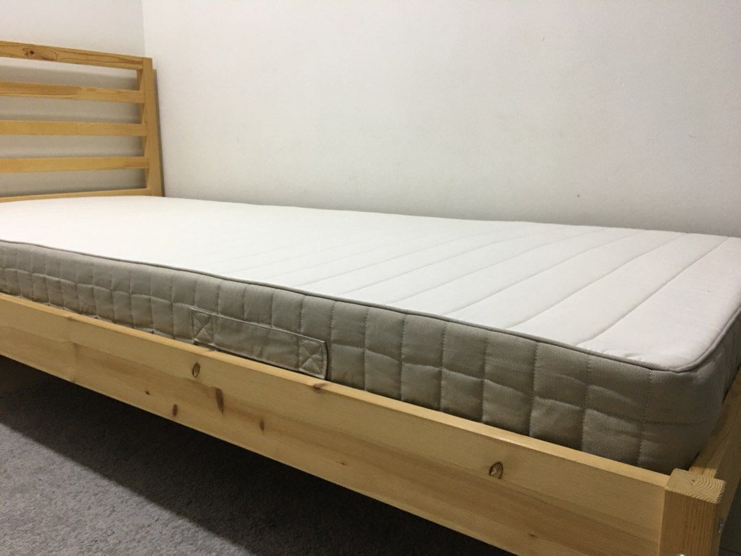 Ikea Hafslo Single Sprung Mattress, 90x200cm, Furniture & Home Living