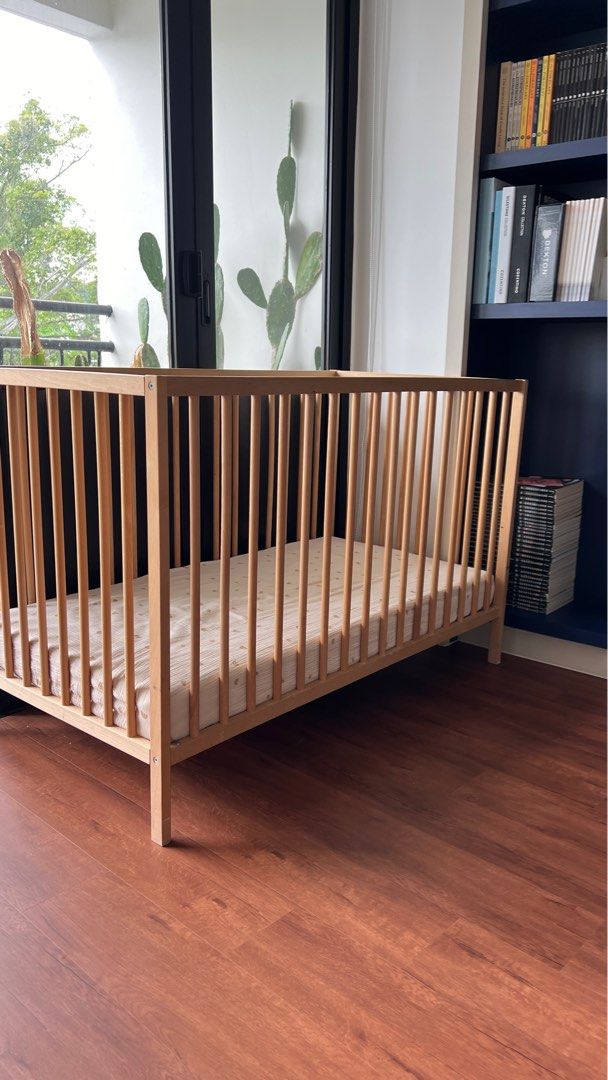 IKEA Sniglar Cot& Mattress, Babies & Kids, Baby Nursery & Kids