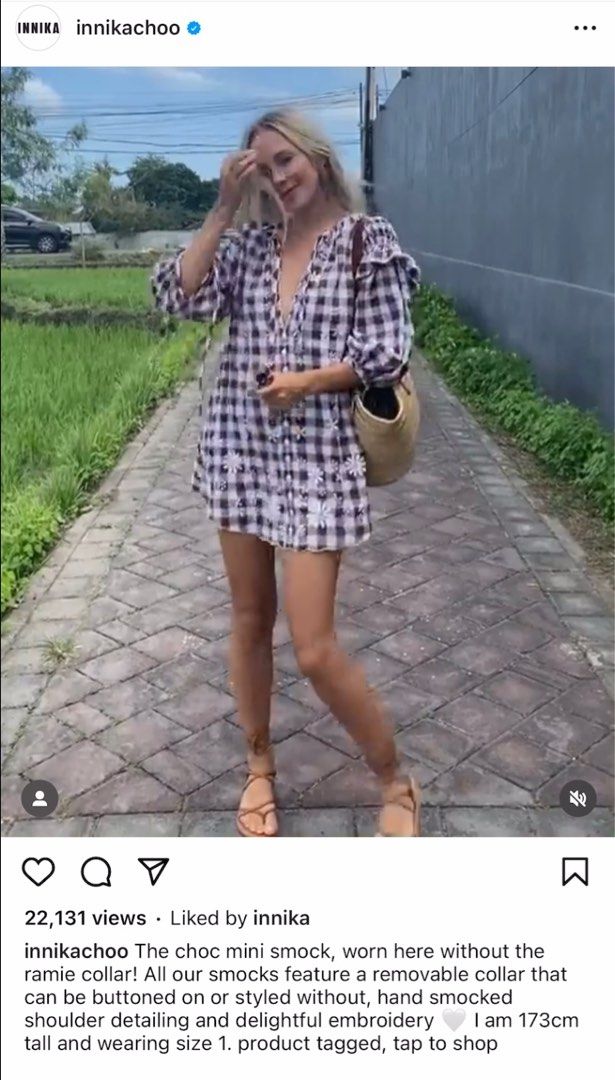 Innika choo gingham top discount