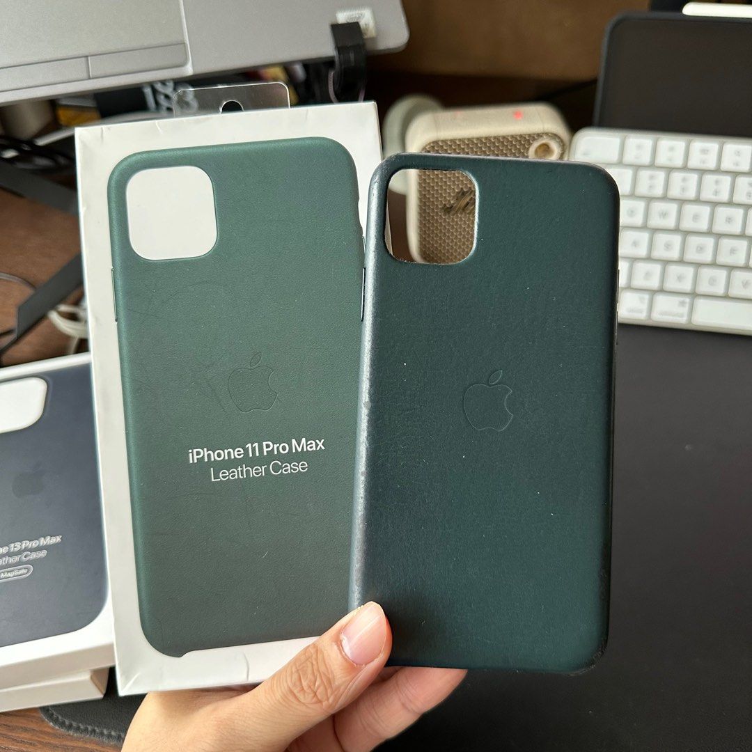 Leather Case Case For Iphone 11 Pro Midnight Green Forest Green
