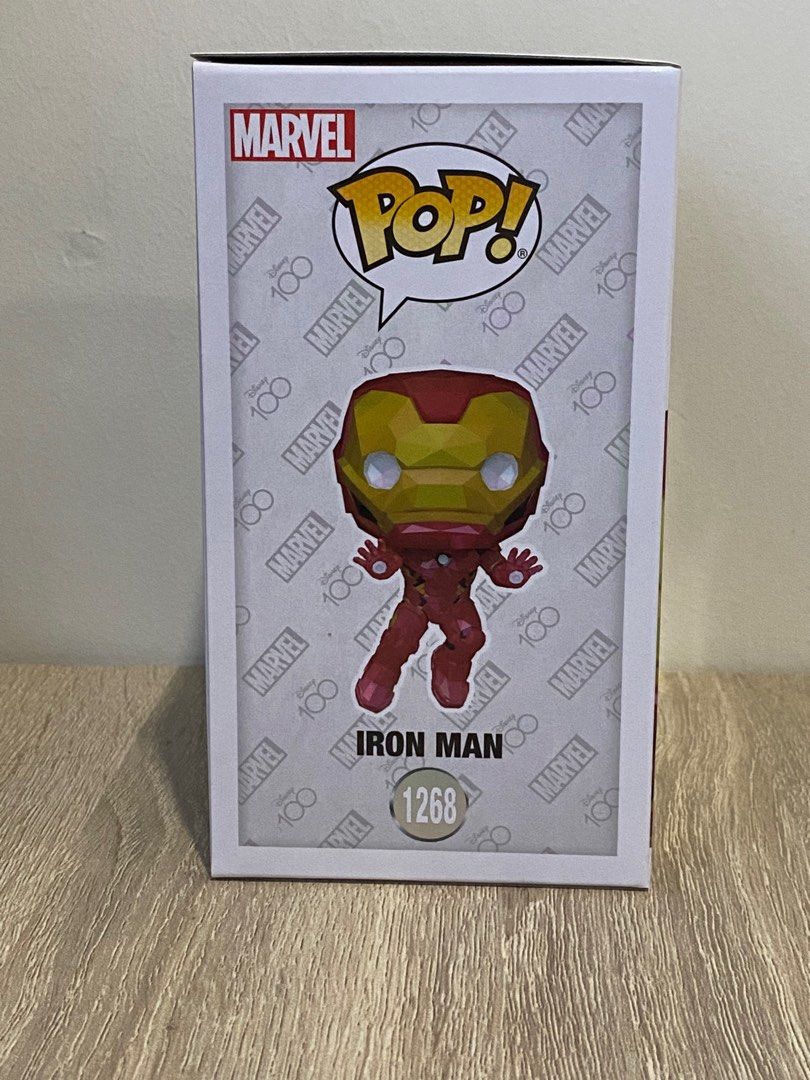 POP! Marvel: 1268 Disney 100, Iron Man (Facet) Exclusive – POPnBeards