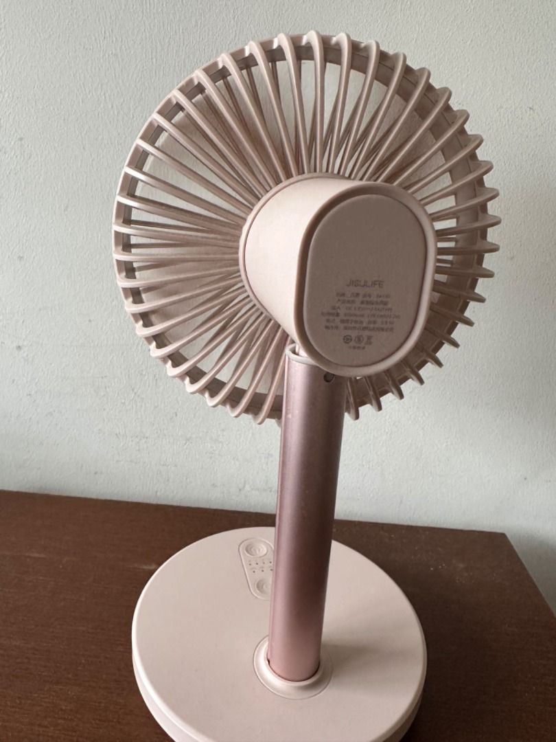 JISULIFE Desk Fan Wireless Fans Table Portable USB Stand Extendable ...