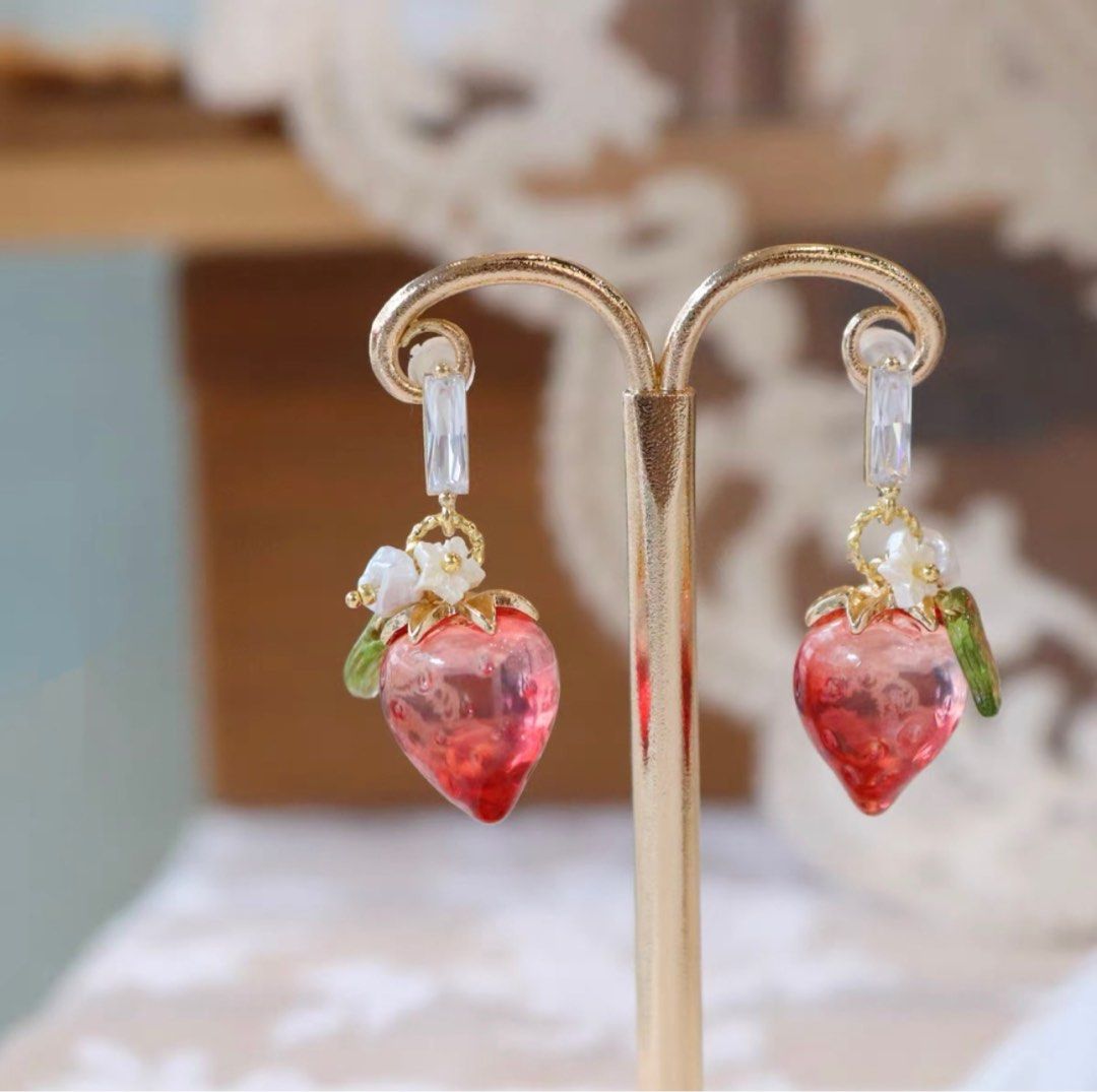 Juicy Fresh Strawberry Earring