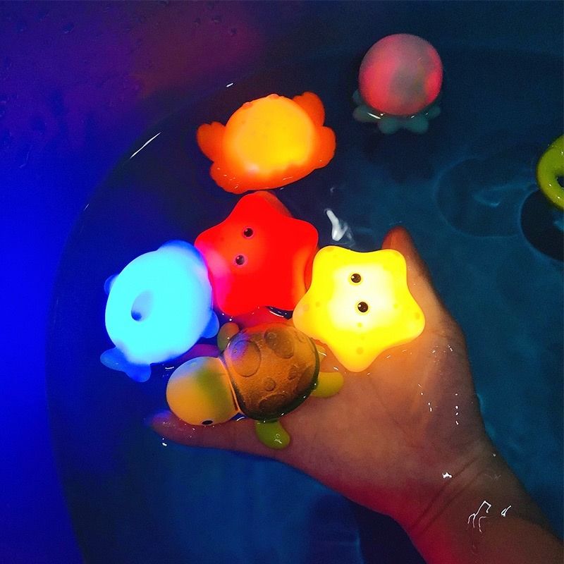 Kids Bath Toys LED Light Toddler Bathroom Play Fishing Net Glowing Sea  Creatures, Hobbies & Toys, Toys & Games on Carousell