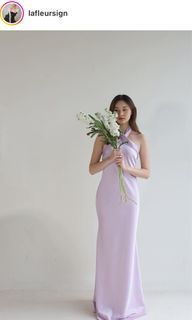 Lafleursign plain dress lilac