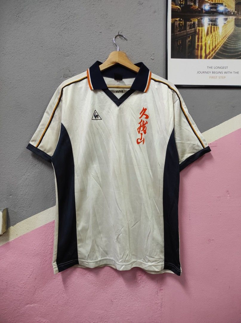 le coq sportif lecoq vintage vtg japan tshirt jersey jersi colar kolar Luxury Apparel on Carousell