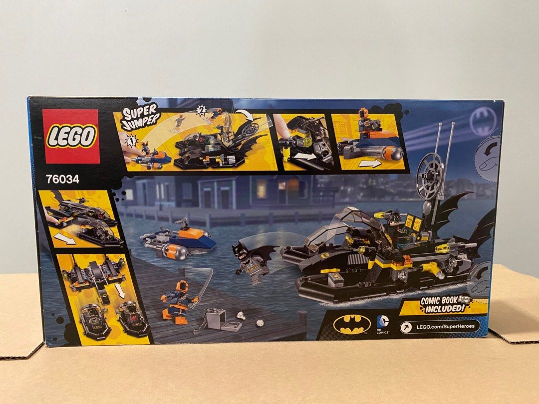 Lego Batman Batboat Harbour Pursuit 76034 Hobbies Toys Toys Games on Carousell