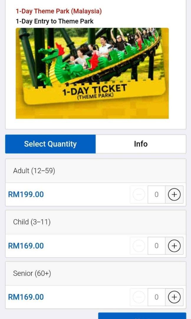 Legoland ticket outlet price 2020