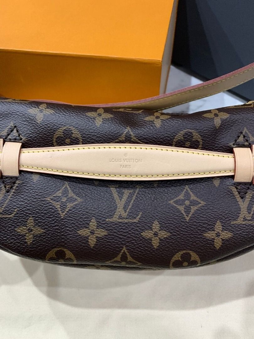 Louis+Vuitton+Bum+Bag+Black+Interior+Belt+Bag+Brown+Canvas for sale online