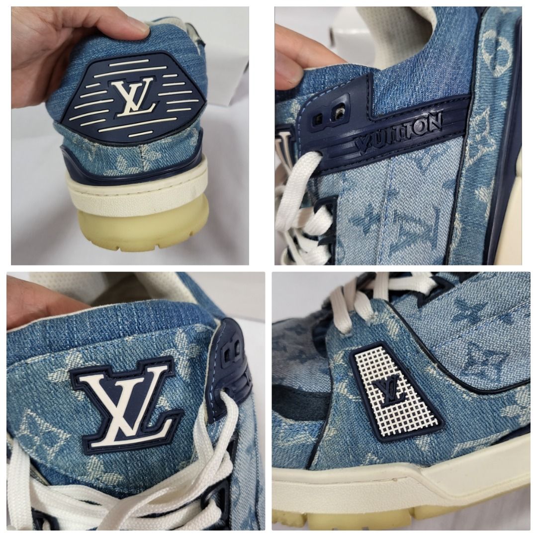 Louis Vuitton Denim Monogram Slip on Sneakers - 6