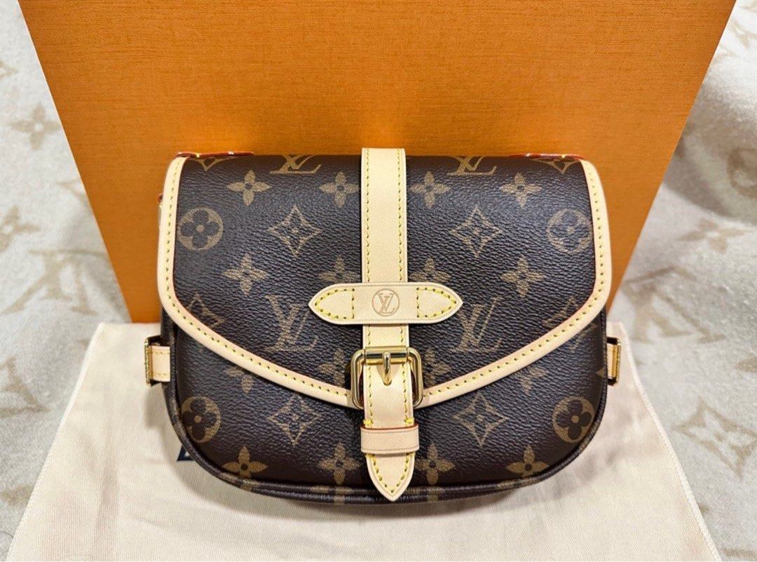 Louis Vuitton Saumur BB Monogram LV Leather Shoulder Bag