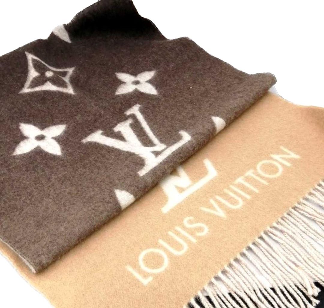 Louis Vuitton Reykjavik Gradient Scarf Beige Cashmere