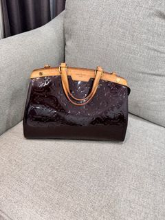 Authenticated Used Louis Vuitton Monogram Vernis Sherwood PM M91493 Women's  Shoulder Bag Amarante 