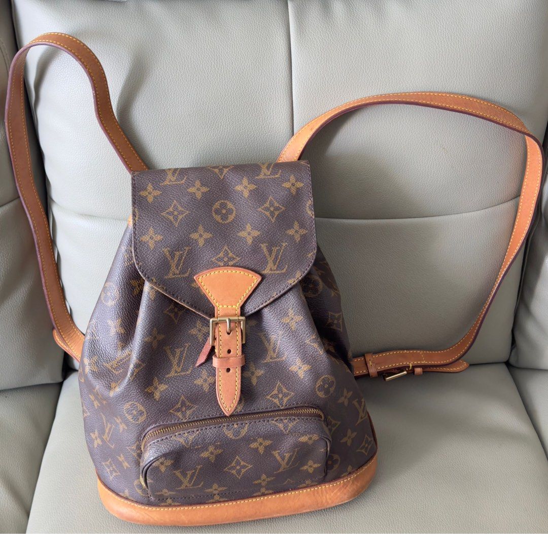 Louis Vuitton Backpack Montsouris, Luxury, Bags & Wallets on Carousell