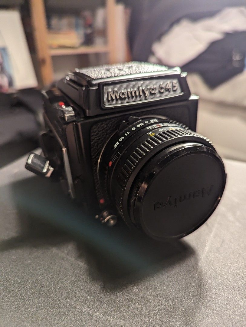 Mamiya 645 1000s 連Sekor C 80mm 1:2.8 N 鏡頭中片幅, 攝影器材, 相機