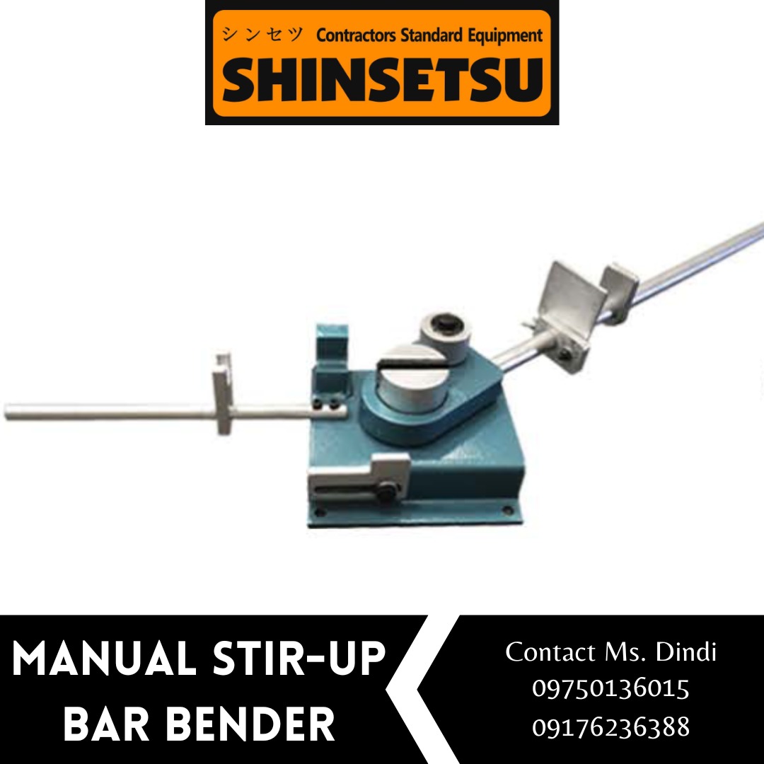MANUAL STIR-UP BAR BENDER, Commercial & Industrial, Industrial ...
