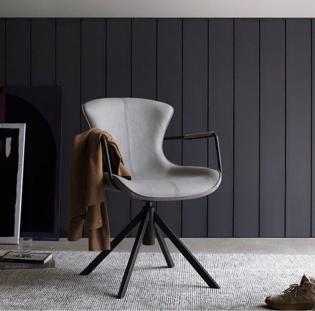 Contemporary leather sale armchair