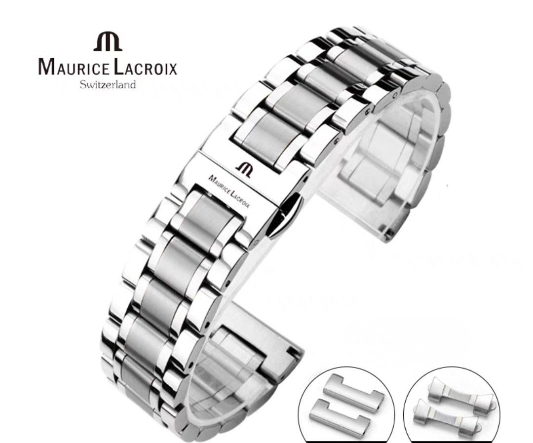 Maurice LaCroix Replacement Watch Strap Aftermarket stainless steel or leather. Leather from 50 add 15 clasp. Stainless Steel from 75