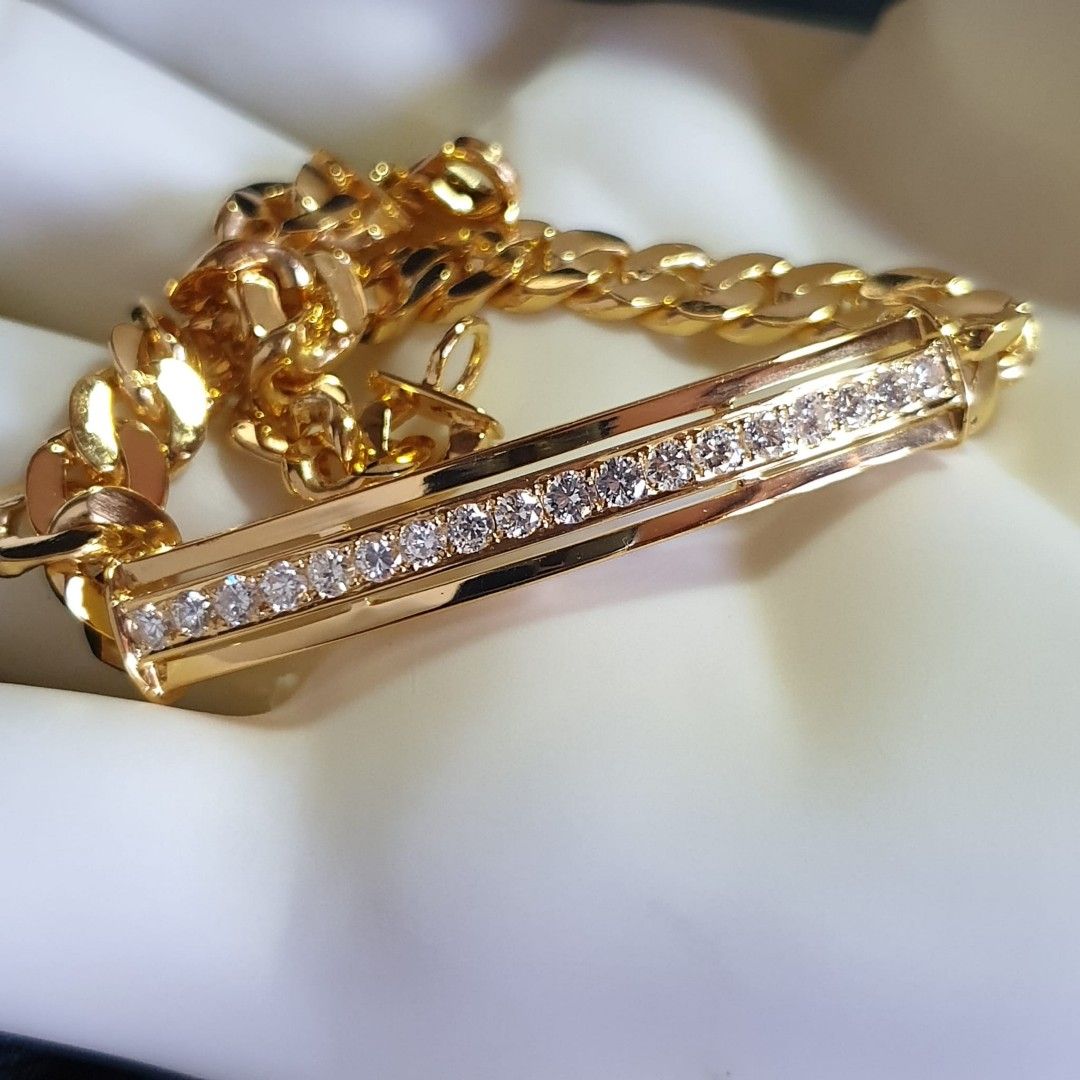 Real diamond sale bracelet mens