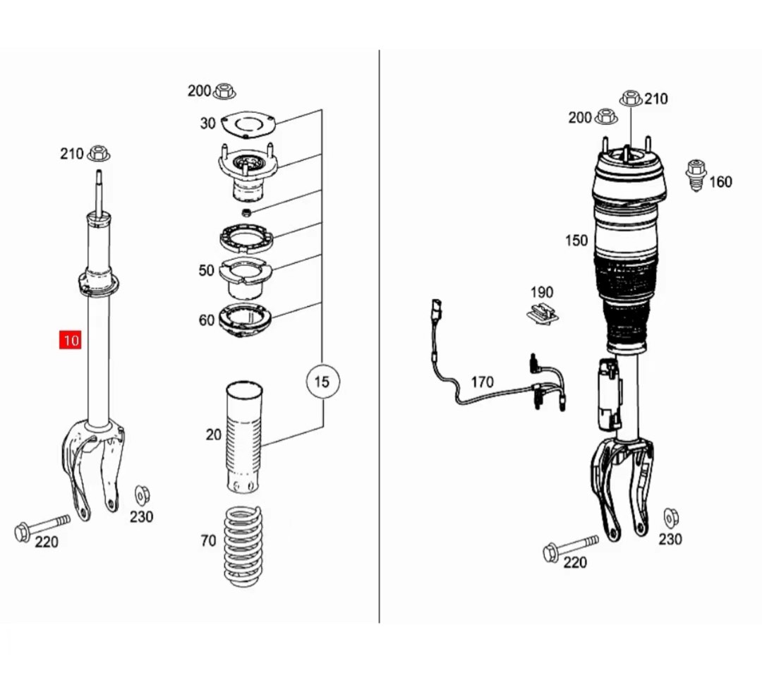 MERCEDES SUSPENSION KITS/AIR SUSPENSION/ GAS SUSPENSION/ELECTRONIC ...