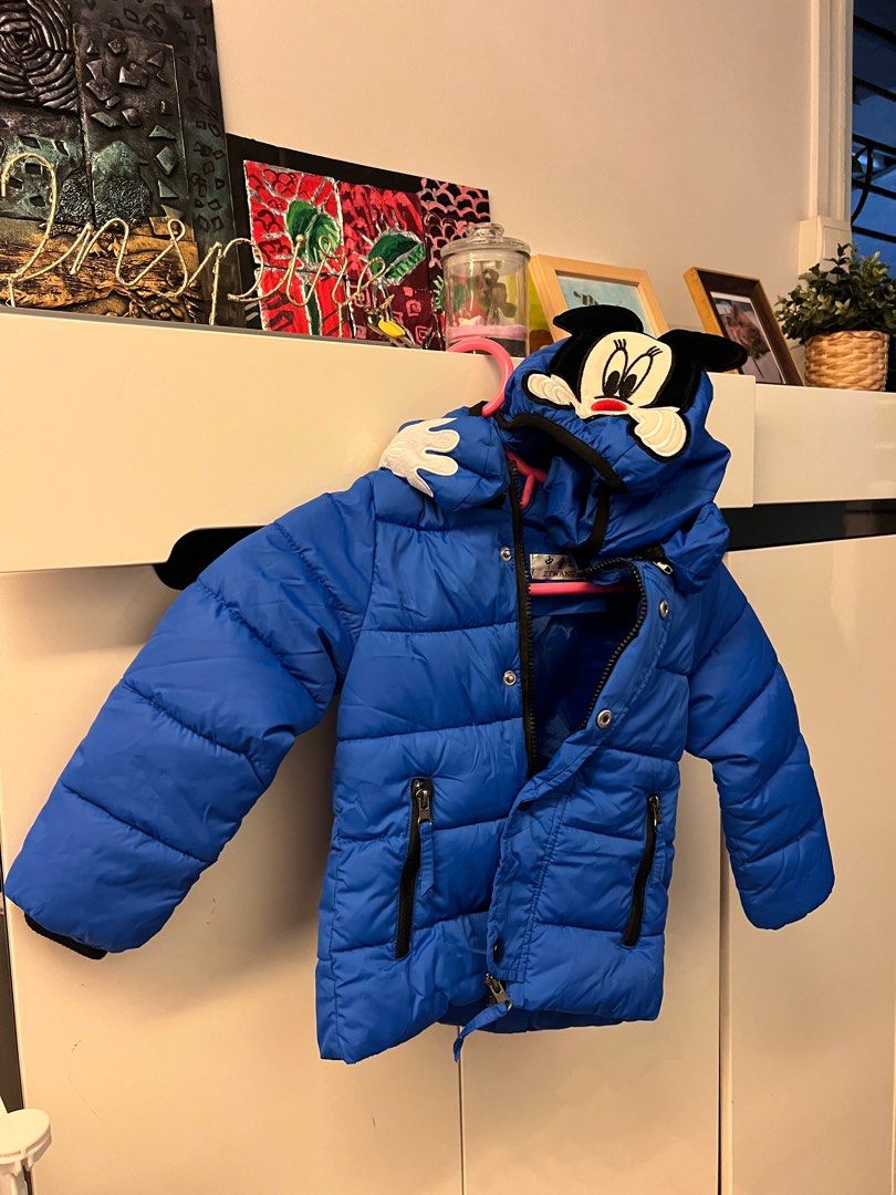 Mickey Mouse Winter Jacket Babies Kids Babies Kids Fashion