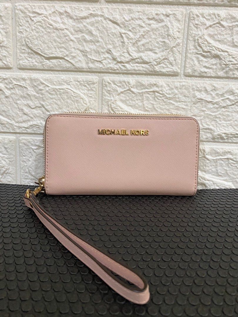 Pink mk wallet online