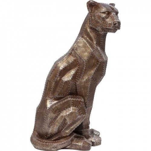 Generic Leopard Statue Resin Cute Cheetah Figurine For Home Office