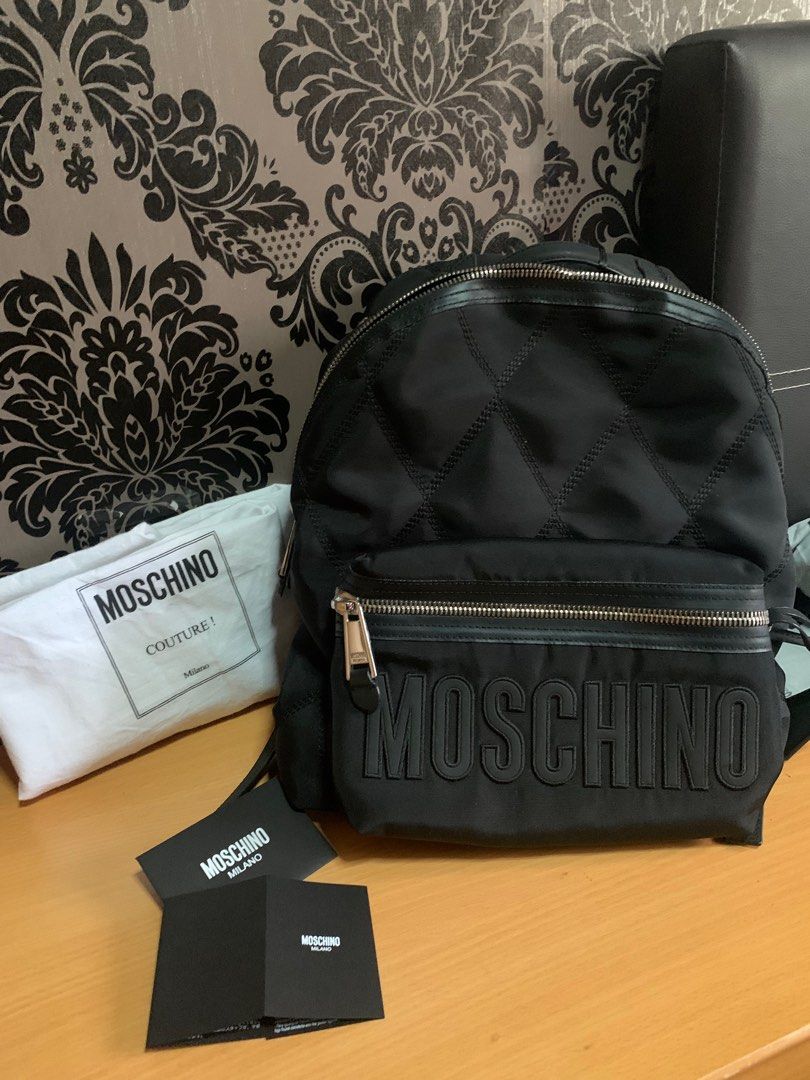 Moschino backpack large sales