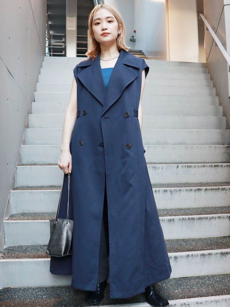 MURUA 3way tweed layered trench coat, 女裝, 外套及戶外衣服- Carousell
