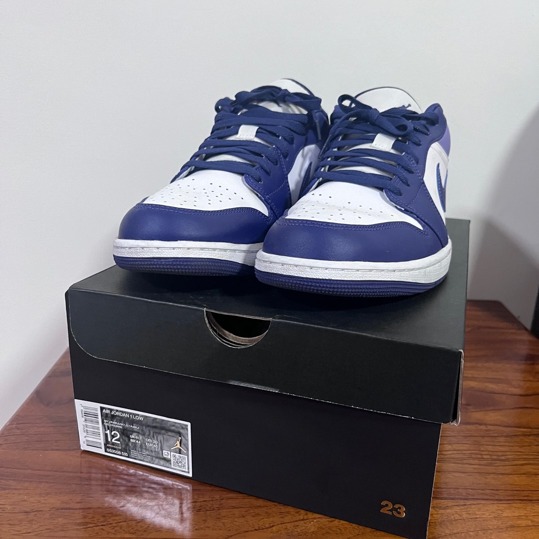 Nike Air Jordan 1 Low Sky J Purple 白紫葡萄 553558-515 尺寸 US12