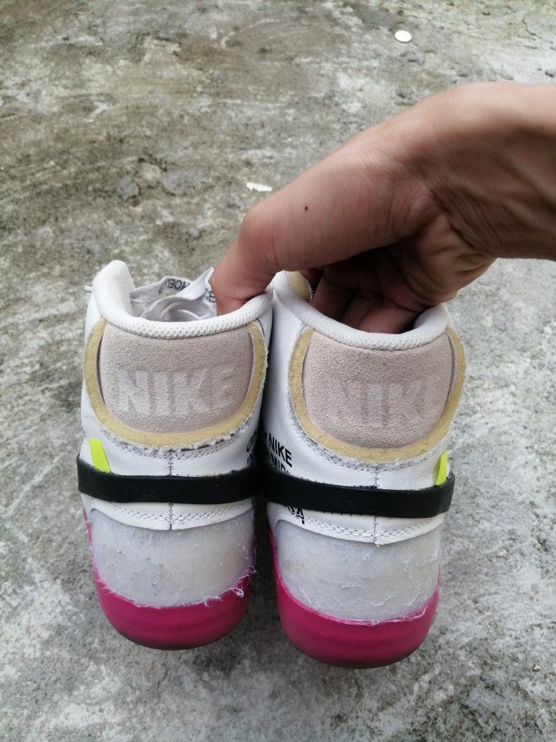 Nike blazer off on sale white real vs fake