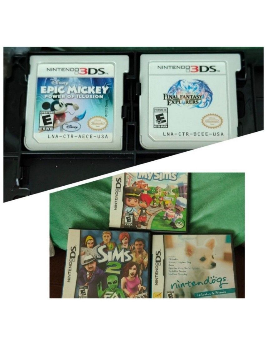 Nintendo games NDS DS Lite 3DS 2DS LL XL Switch console device