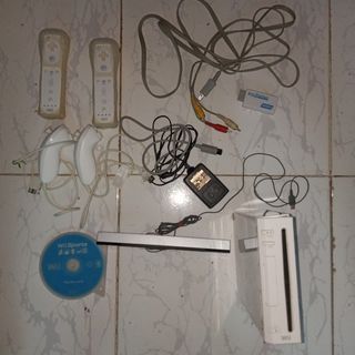 Nintendo Wii with Homebrew, Accessories, and Games