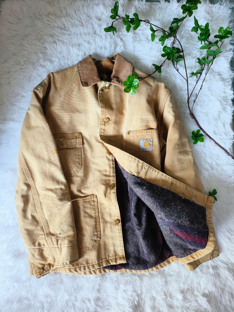 Carhartt denim deals chore coat