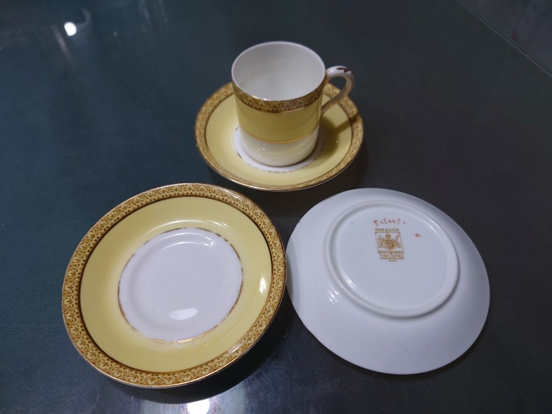 Paragon Vintage Espresso Set (Category: Coffee & Tea Tableware) located in Marikina City. Submitted by thumper.san (Listing ID 1264238046, Image 1). Description: Espresso Cup x 1 Saucer x 3 sold as is with no box.