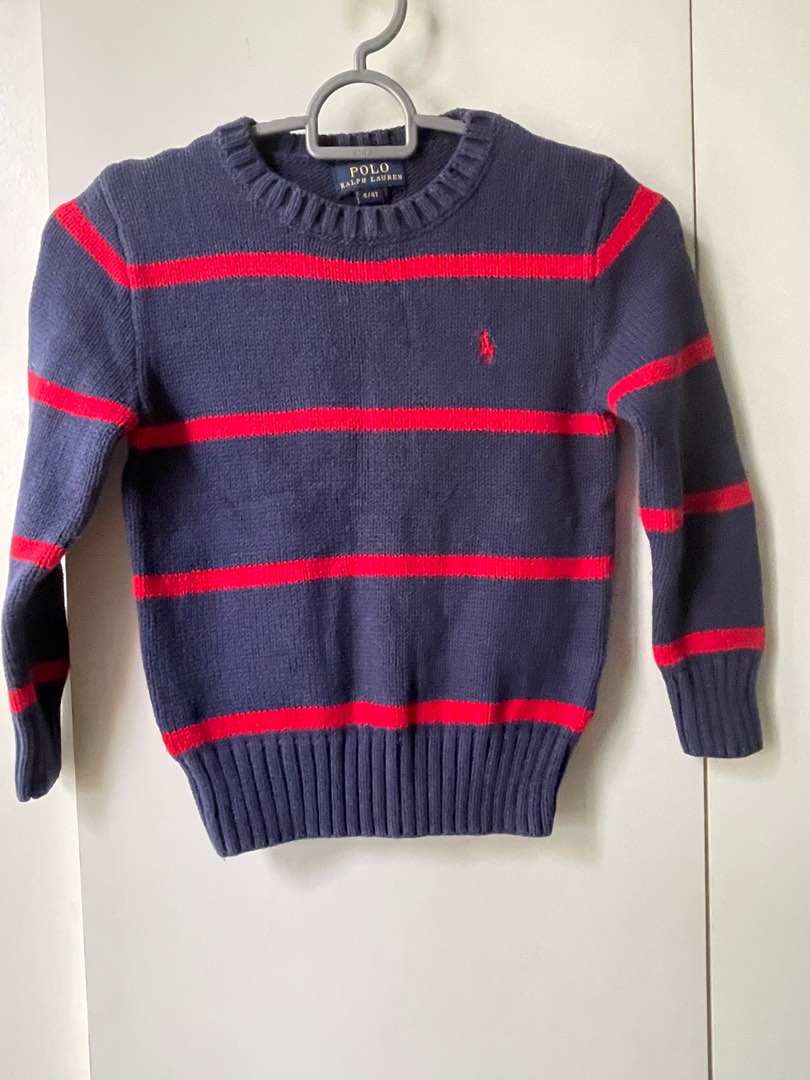Red and cheap blue polo sweater