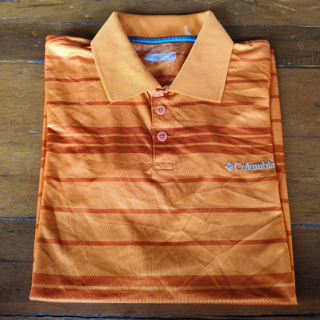 Polo shirt dry fit Columbia Fesyen Pria Pakaian Atasan di