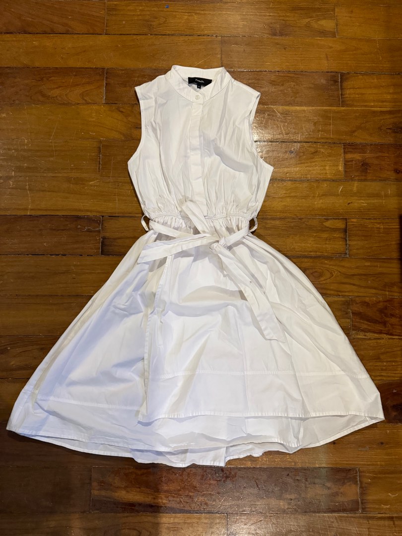Pomelo White Polo Dress, Women's Fashion, Dresses & Sets, Dresses on