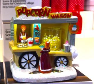 Popcorn Wagon Christmas Village