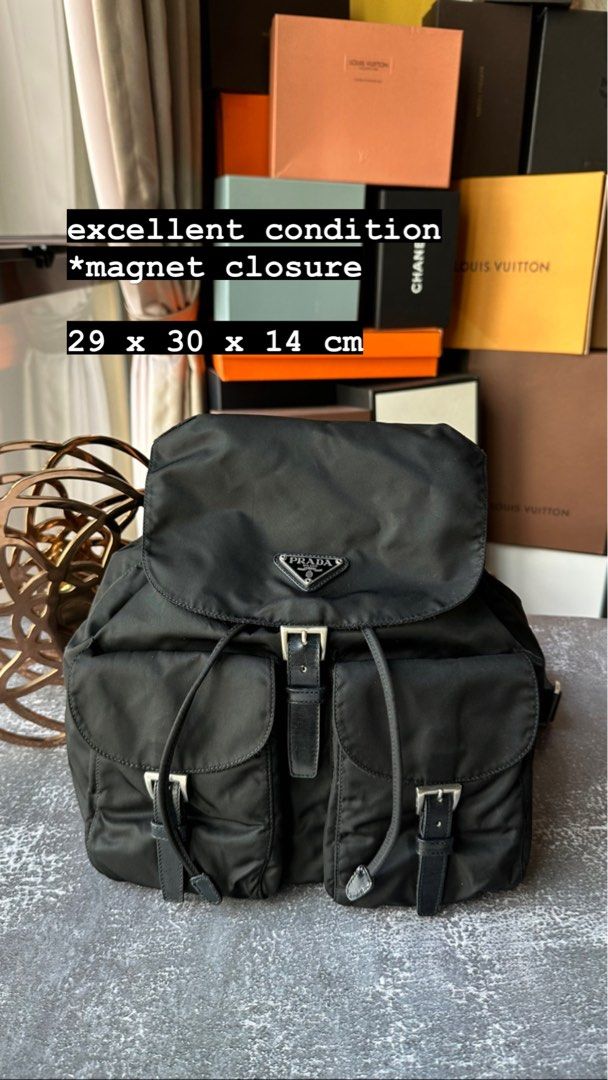 Prada nylon best sale vela backpack
