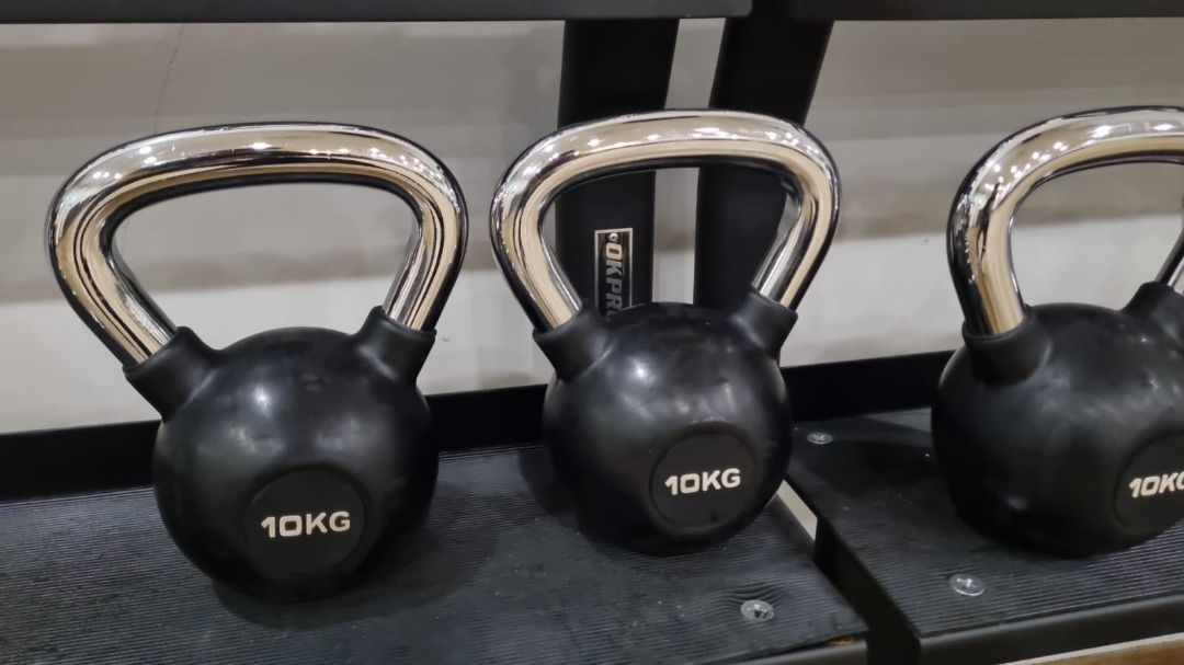 Pre Owned Kettle Bells Black for sale Sports Equipment Exercise Fitness Weights Dumbbells on Carousell