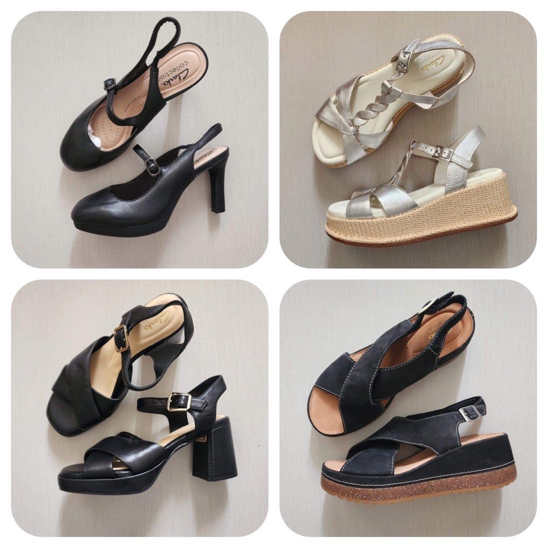 Clarks women's outlet leather fashion sandals