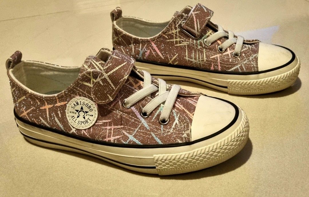 Preschool Child shoes glittery Rose gold sneakers Babies Kids Babies Kids Fashion on Carousell