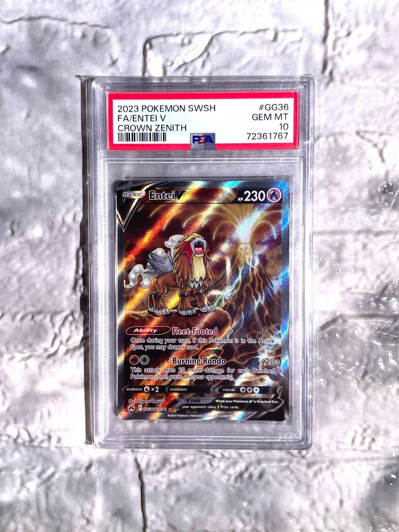 PSA 10 Raikou V #GG41 Pokémon TCG 2023 Crown Zenith Alt Art