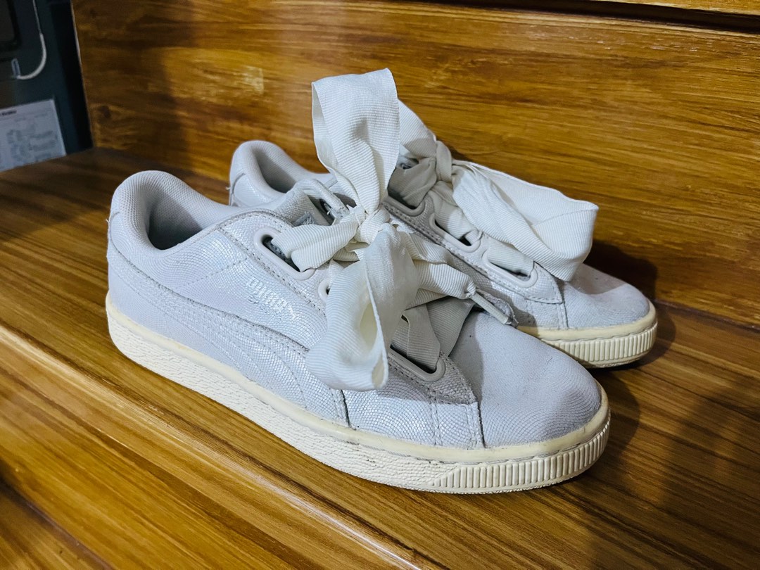 Puma basket heart platform hot sale