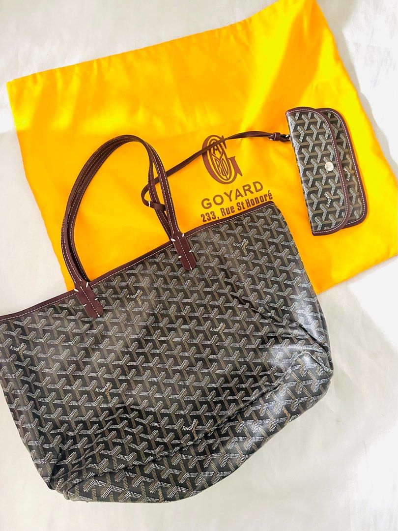 goyard artois black in pm sz, Luxury, Bags & Wallets on Carousell